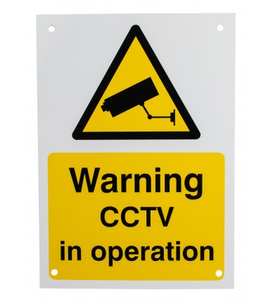 A5 External CCTV Warning Sign (English Language)