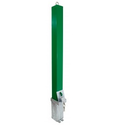 H/D Green 100P-K Removable Parking & Security Post with Top mounted Eyelet  (001-4530 K/D, 001-4520K/A)