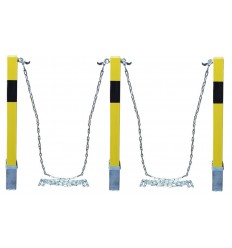 H/D Yellow 100P Removable Security Post Chain Kit