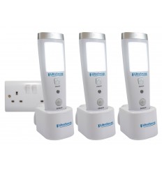 Mains Plug in Power Failure LED Torch (Pack of 3)