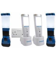 Mains Plug in Power Failure LED Torches & LED Lanterns Kit