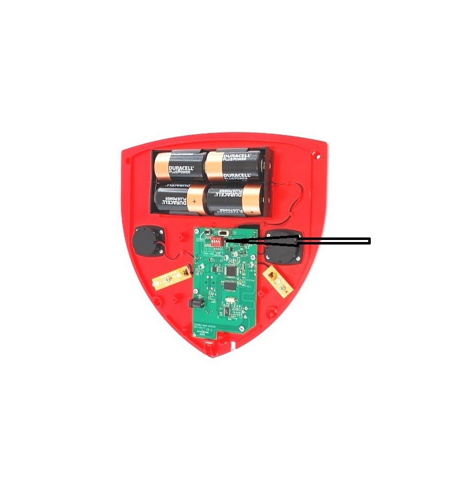 Battery Wireless Alarm Siren & Flashing StrobeAlarm Control Panel