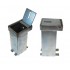 Black 100P Removable Security Post with Reflective Stickers.