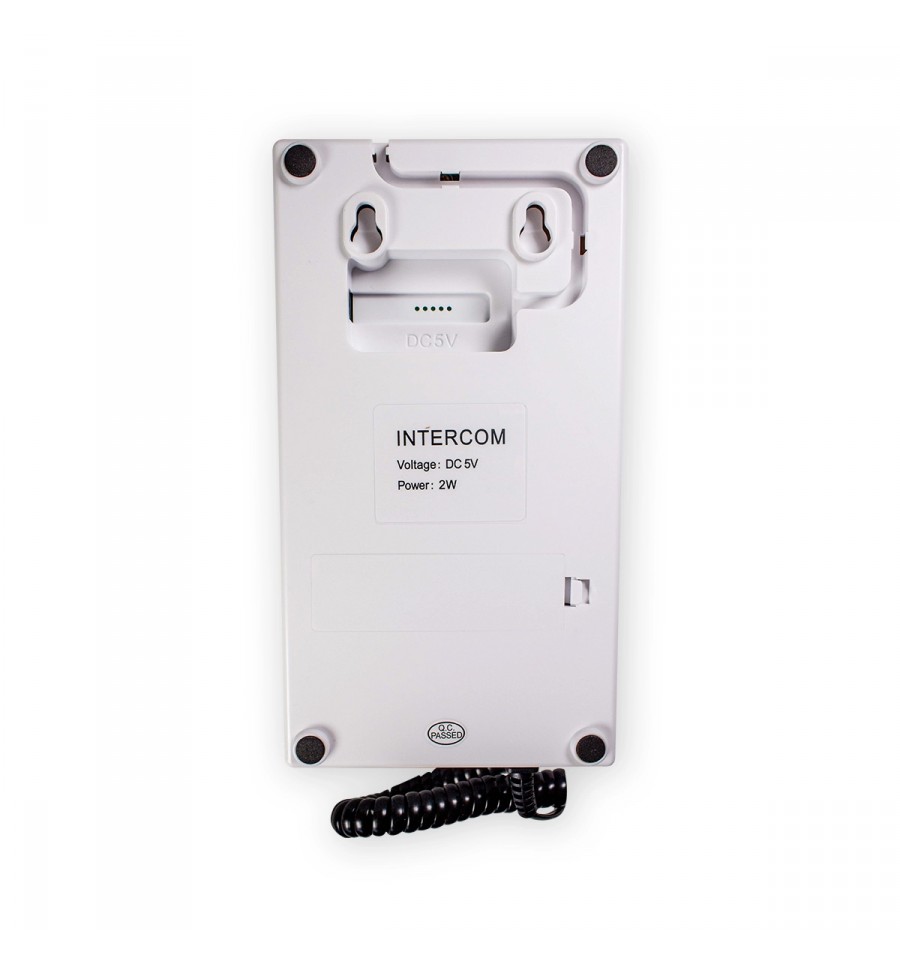 8 Room White Indoor Wireless Intercom with Hands Free Option