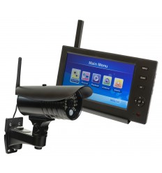 Wireless CCTV with 1 x 20 metre Night Vision External Camera