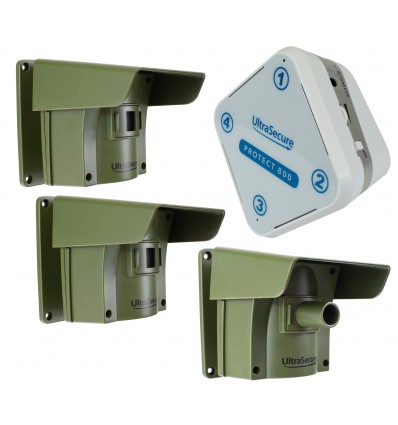 Protect-800 Long Range Wireless Driveway Alert Triple PIR Kit with new Pencil Beam Lens