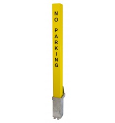 H/D Yellow 100P-K Removable Security Post & No Parking Logo (001-0282 K/D, 001-0272 K/A)