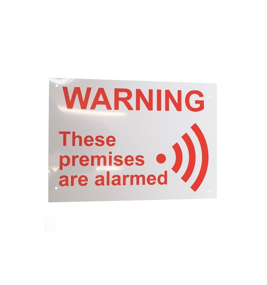 A4 External Alarm Warning Sign