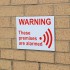 A4 External Alarm Warning Sign