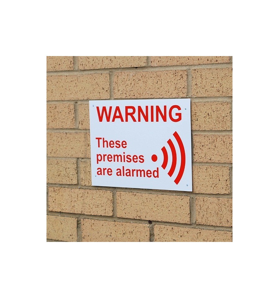 A4 External Alarm Warning Sign