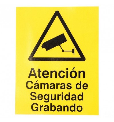CCTV Warning Window Window Sticker (Spanish language)