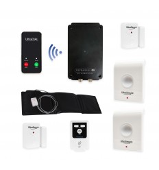 Battery 4G GSM UltraDIAL Door & Pressure Mat Alarm with Indoor Sirens
