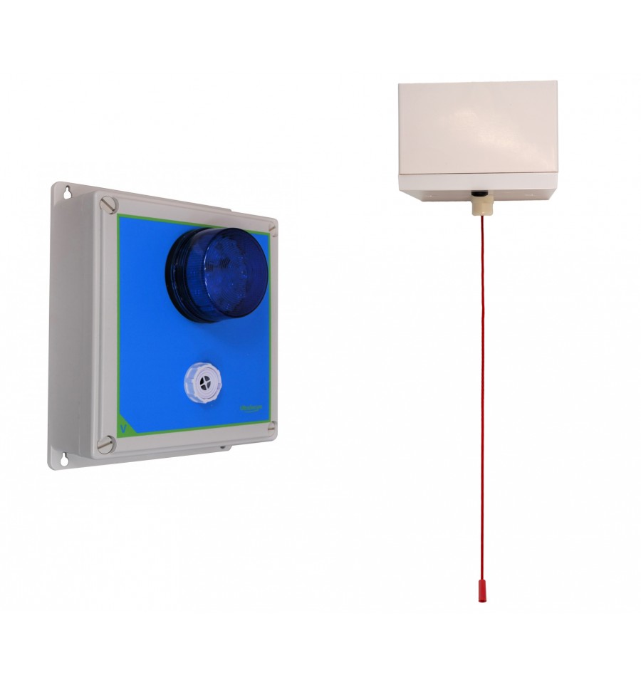 Long range Wireless Disabled Toilet Alarm Pull Cord Ultra Secure