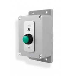 High-Resistance Wireless Button, 800m / GREY Enclosure, Universal "Bell" Symbol (PROTECT 800 Range)