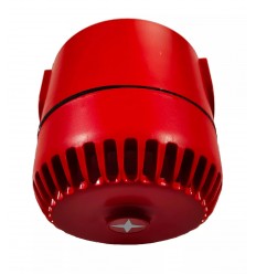 Professional wired external siren - Red / outdoor resistant (IP65) / adjustable volume and tone