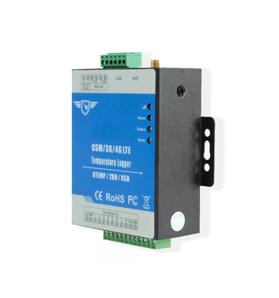 4G Temperature and Power Status Monitor with 3 Probes