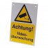 German A5 External CCTV Warning Sign