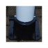 Front View of the Base, for the Heavy Duty Fold Down 900RW-110 Security Bollard