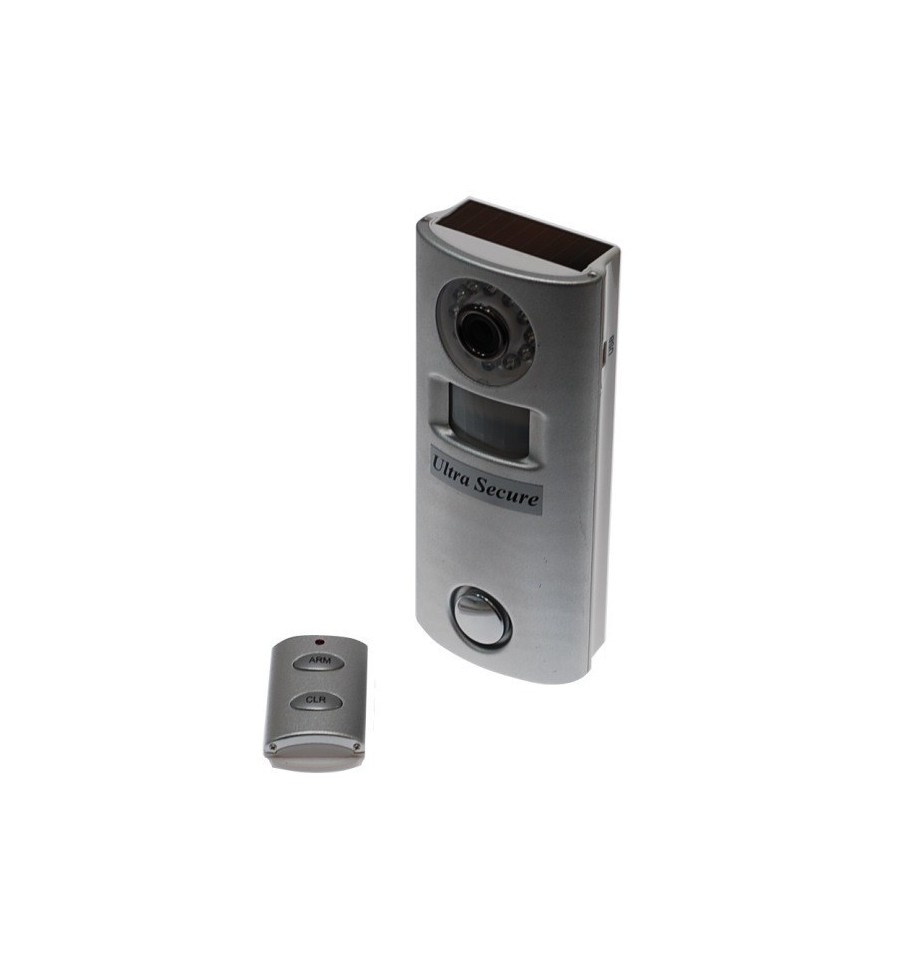 Battery Alarm & Covert CCTV Siren or Silent Remote Silver