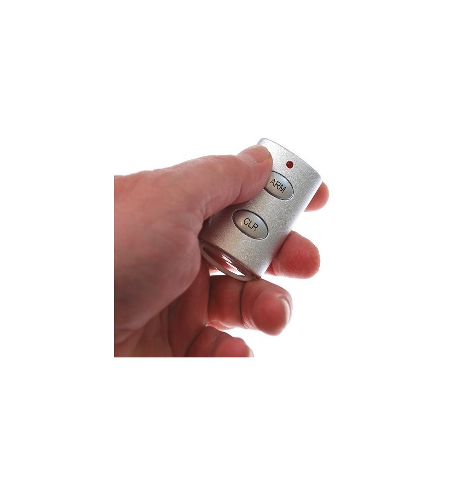 Battery Alarm & Covert CCTV Siren or Silent Remote Silver