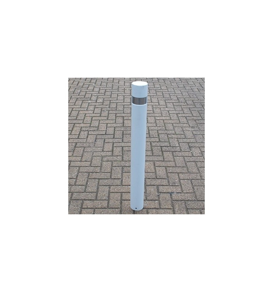Static Security Posts Bollard Fixed WhiteSteel 120FW