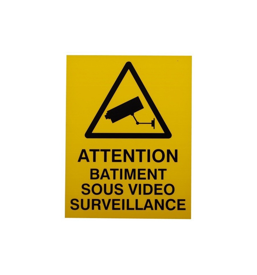 CCTV Warning Sticker French Language