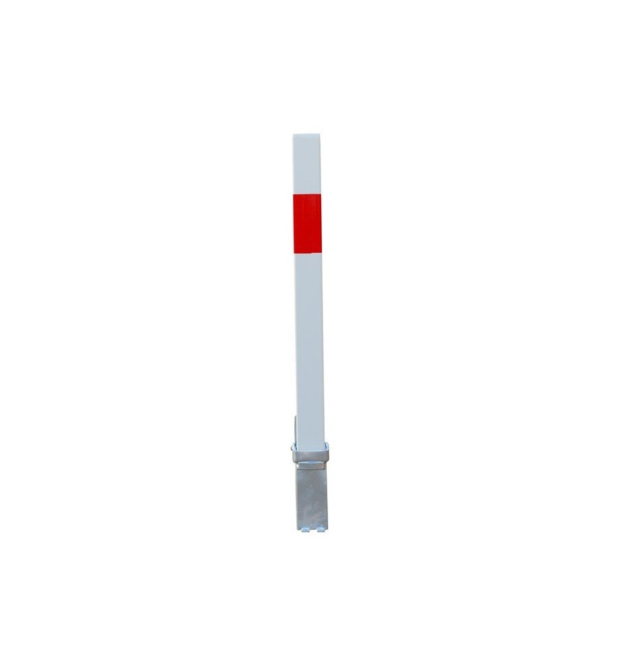 Bad Security Post Removable Security Post | Bollard | White & Red 100P