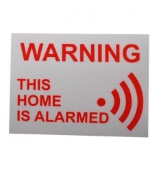 'This Home is Alarmed' Window Sticker