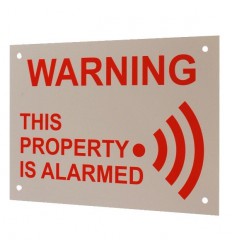 English A5 External Alarm Warning Sign