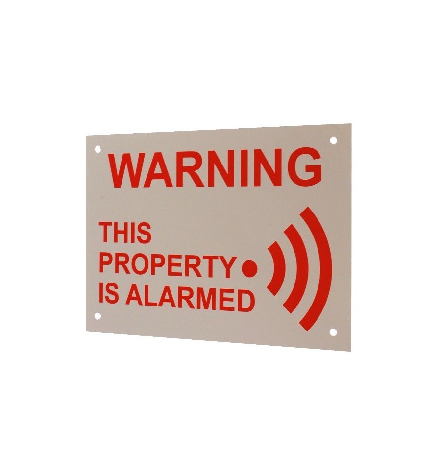 This Property is Alarmed SignA5 External Alarm Warning Sign