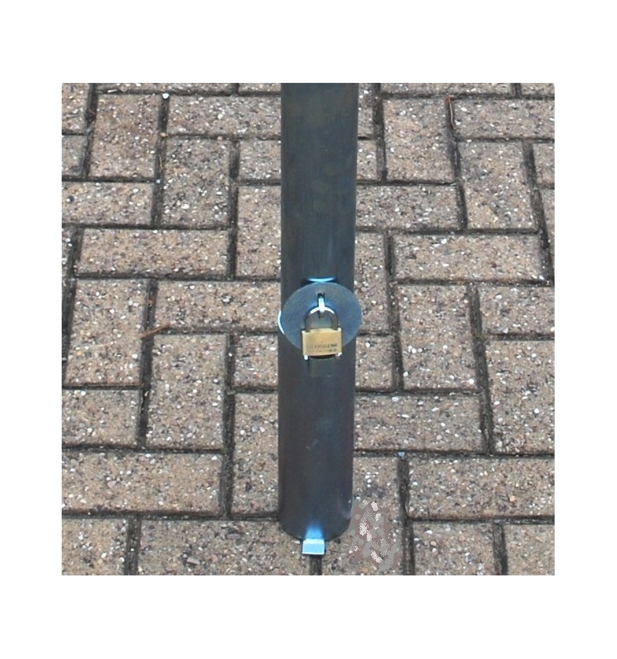 Galvanised Removable Security Post & Chain Eyelet76 mm Diameter