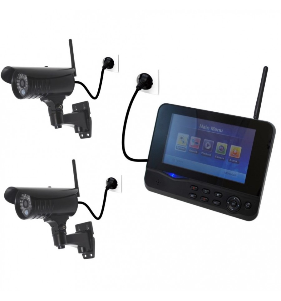 300 metre Wireless CCTV System2 x External Cameras