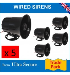 Five x Hard Wired 118 Db Sirens