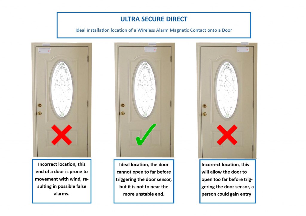How do I Install a Door & Window Sensor to a Wireless Alarm Ultra