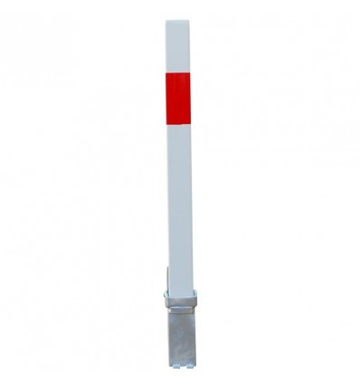 White & Red Removable Parking Post