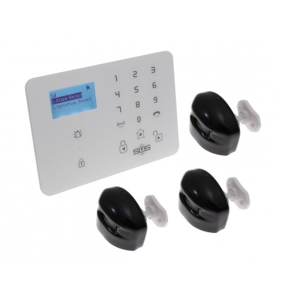 4G Wireless Alarm with External PIR Sensors