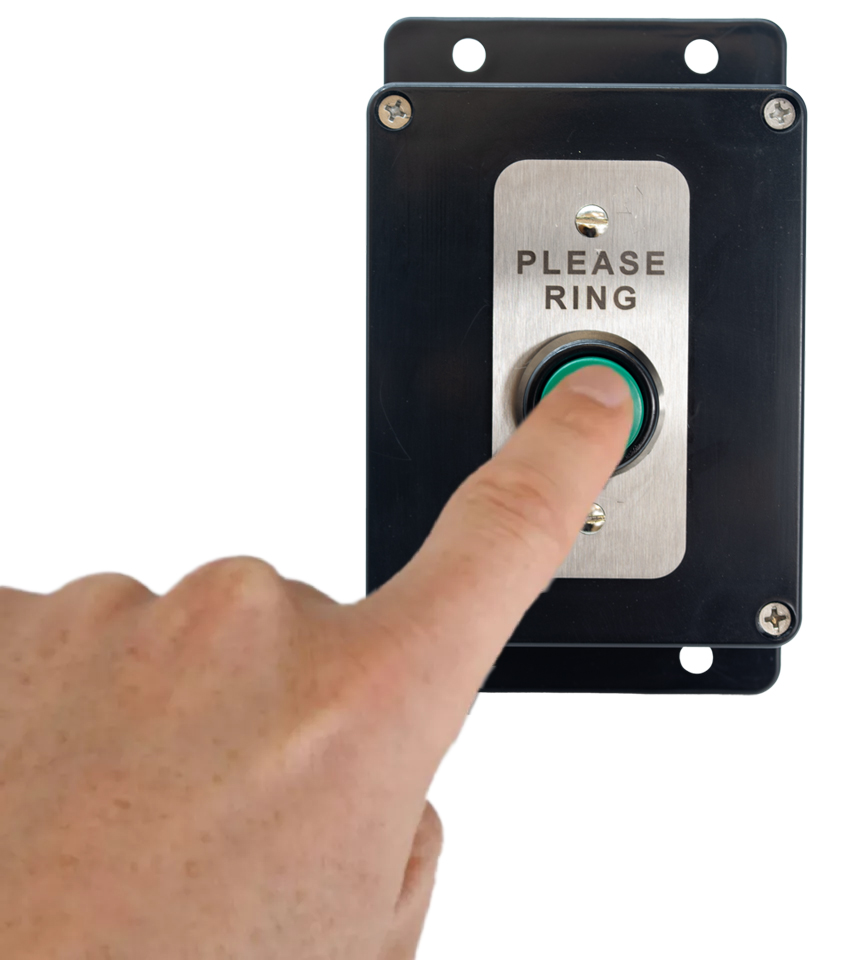 Black Wireless Push Button