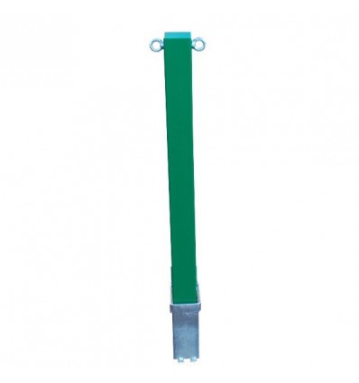 Removable Green Security Post with Chain Eyelets